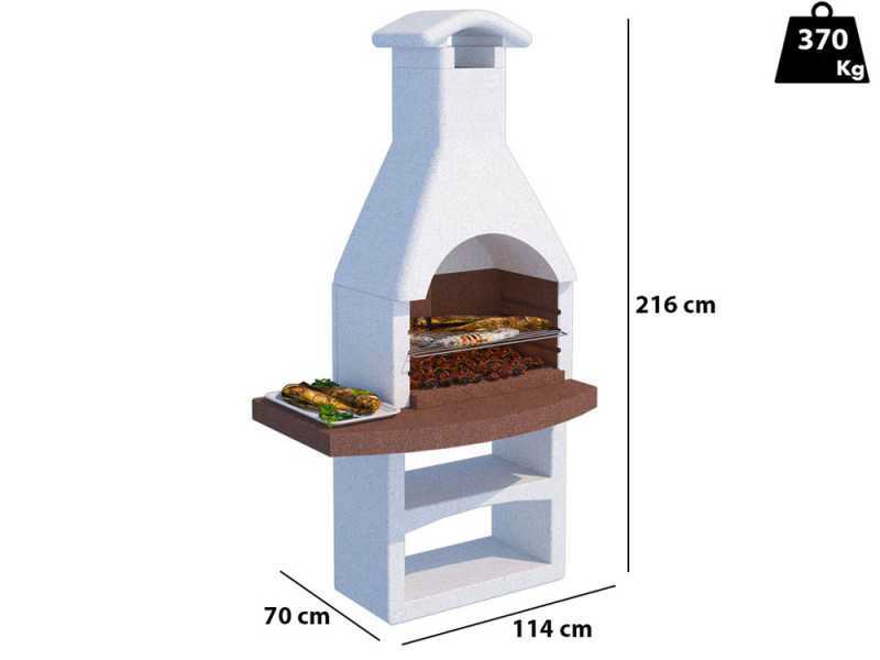 Linea VZ Treviso - Barbecue in muratura a legna e carbone
