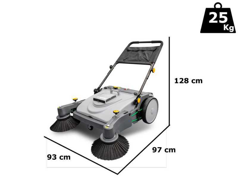 Lavor BSW 950 MF - Spazzatrice manuale a spinta con cesto di raccolta
