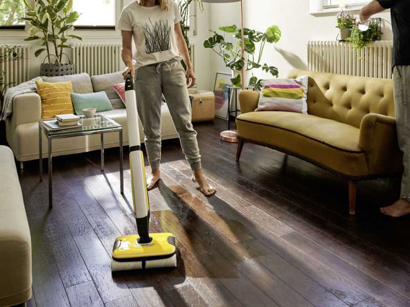 Karcher FC 7 Cordless - Lavapavimenti a batteria 3 in1: lava, asciuga, aspira