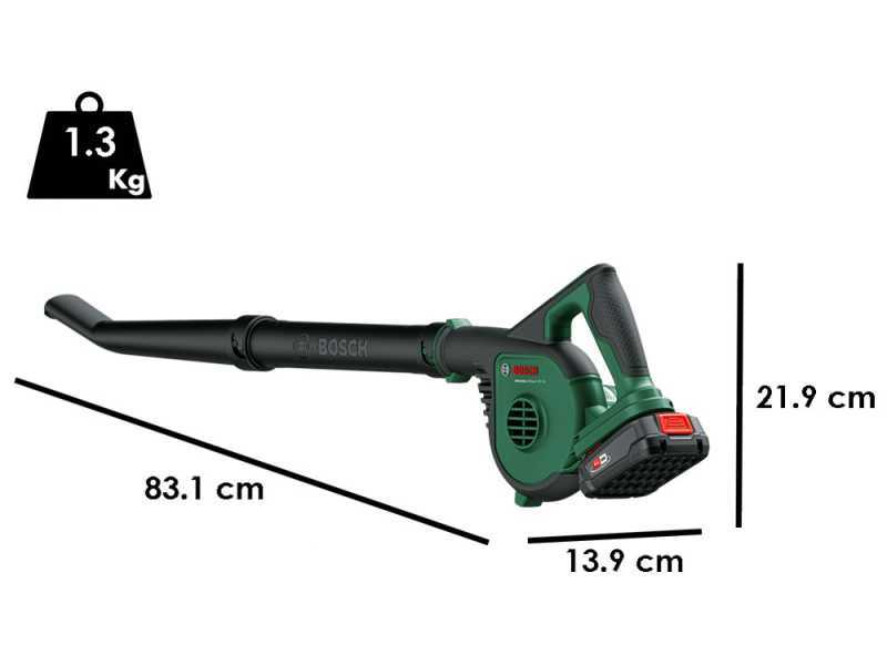 Bosch Universal Leaf Blower 18V-130 - Soffiatore a batteria - SENZA BATTERIA E CARICABATTERIA