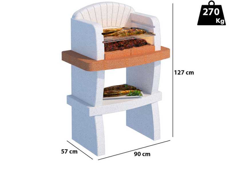 Linea VZ Modena - Barbecue in muratura a legna e carbone