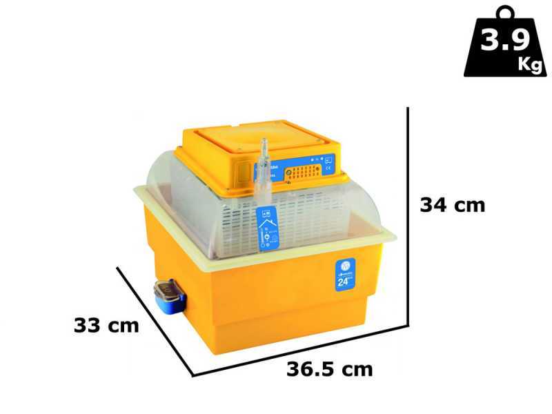 Novital Covatutto 24 Eco - Incubatrice per uova manuale - 24 uova