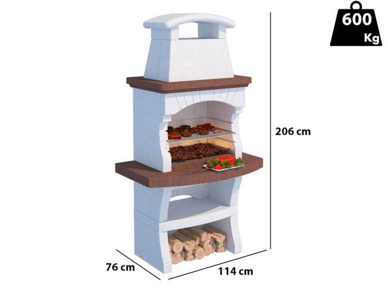 Linea VZ Maiorca - Barbecue in muratura a legna e carbone