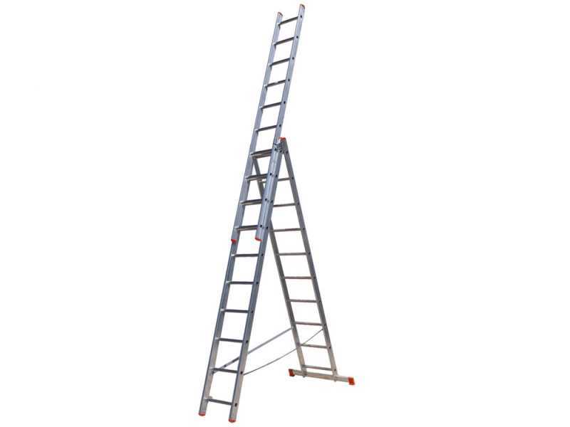 S.T.P. Export, 3x10 gradini, altezza 6.15 mt - Scala telescopica in alluminio 