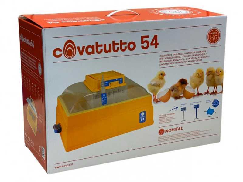 Novital Covatutto 54 - Incubatrice per uova manuale - 54 uova