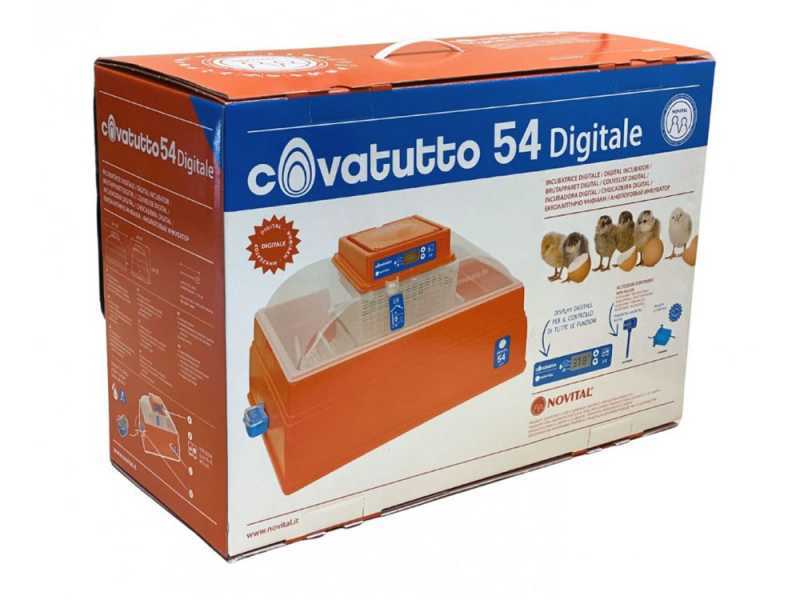 Novital Covatutto 54 digitale - Incubatrice per uova manuale - 54 uova
