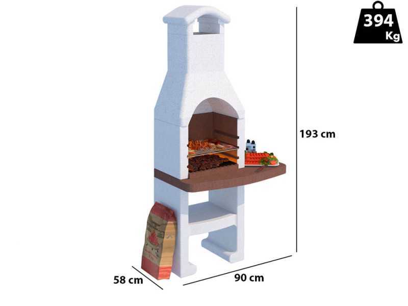 Linea VZ Mentone - Barbecue in muratura a carbone