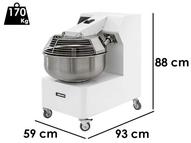 Impastatrice a forcella professionale IMF35 - Da 35 Kg trifase 1 velocit&agrave;