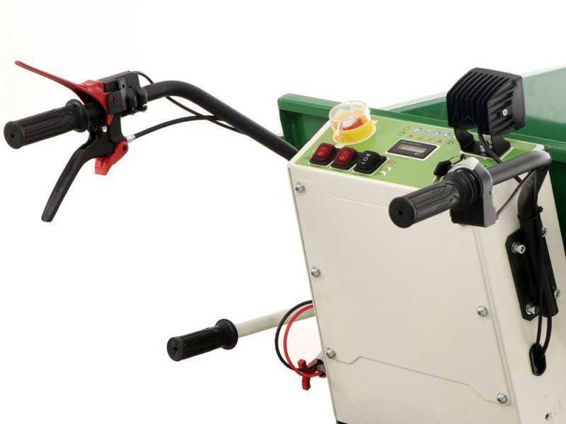 GreenBay eDumper 500 - Motocarriola a batteria 48V 32Ah - Cassone dumper