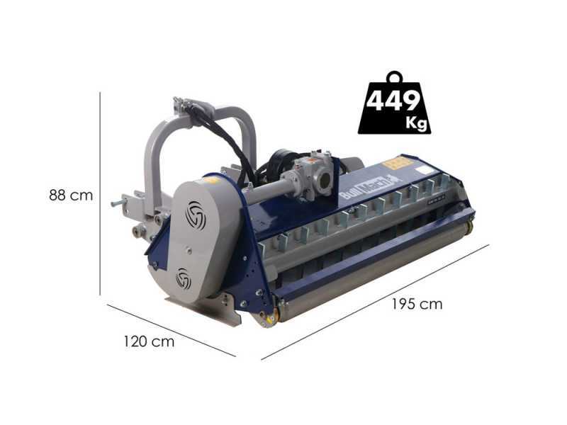 BullMach Demetra 165 SH - Trinciaerba per trattore - Serie pesante - Spostamento idraulico