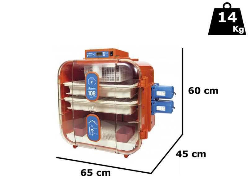 Novital Covatutto 108 Digitale - Incubatrice per uova automatica/manuale - 96 uova