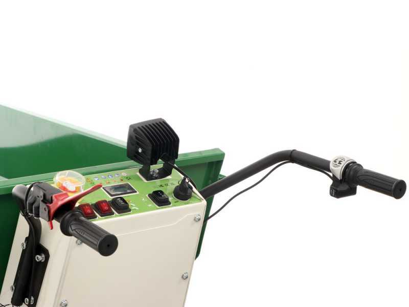 GreenBay eDumper 500-H - Carriola a batteria 48V 32Ah - Ribaltamento idraulico