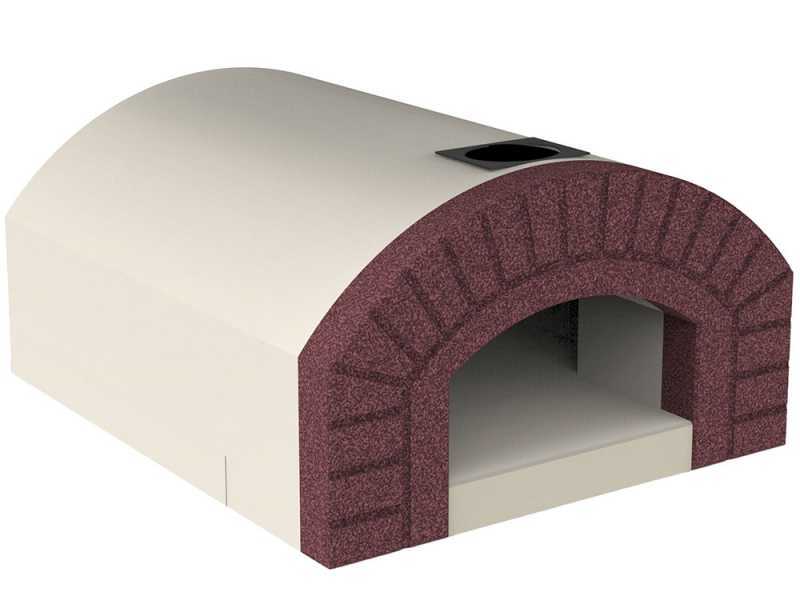 Linea VZ Capri - Forno a legna da incasso con piano cottura 72x70 cm - Capacit&agrave; cottura 3 pizze