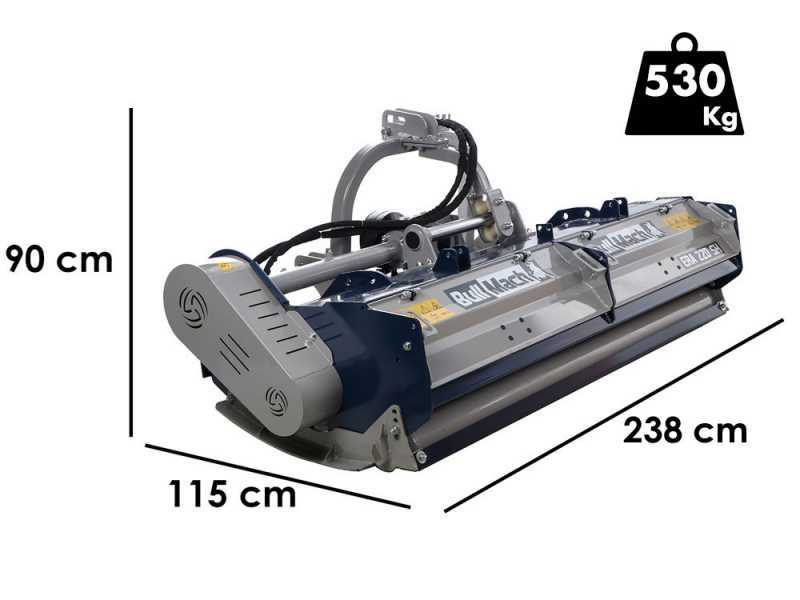 BullMach Era 220 SH - Trinciaerba per trattore - Serie pesante - Spostamento idraulico