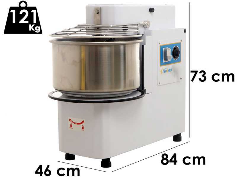 EuroMech ETR 30 - Impastatrice a spirale ribaltabile  capacit&agrave; 25Kg - Trifase