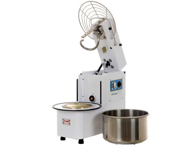 EuroMech ETR 20 - Impastatrice a spirale ribaltabile capacit&agrave; 18Kg - Trifase