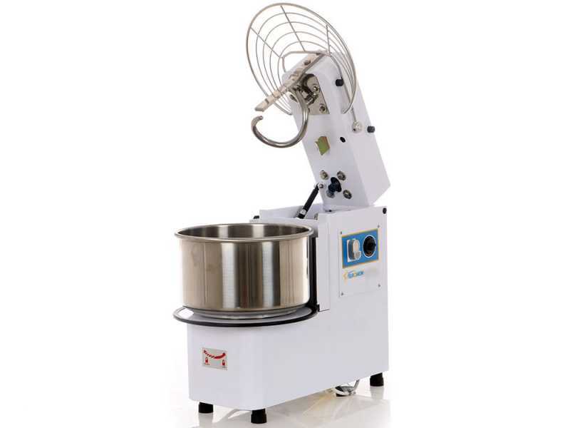 EuroMech ETR 20 - Impastatrice a spirale ribaltabile capacit&agrave; 18Kg - Trifase