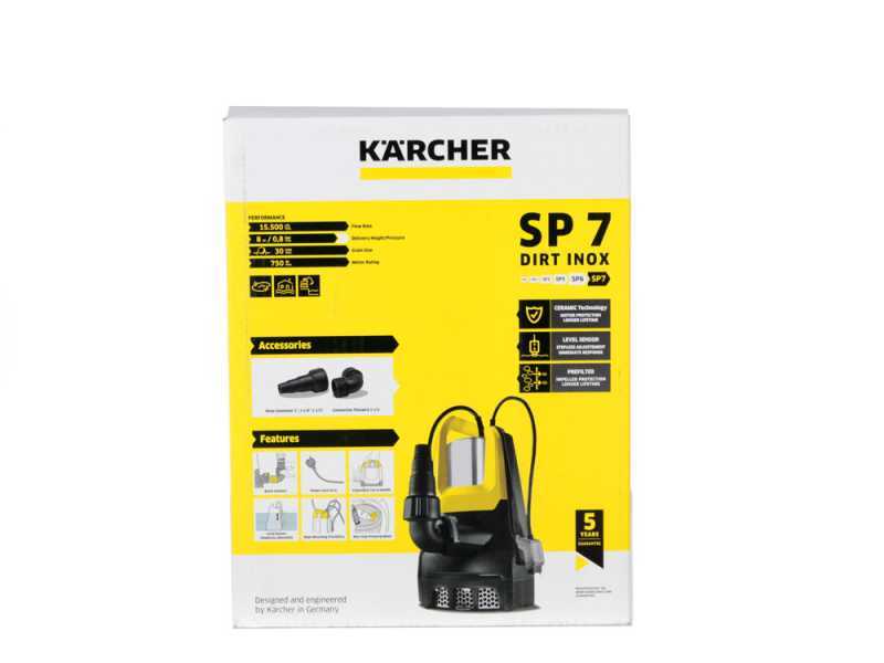 Karcher SP 22.000 Dirt Level Sensor - Pompa sommersa elettrica per acque sporche - Elettropompa da 750 W