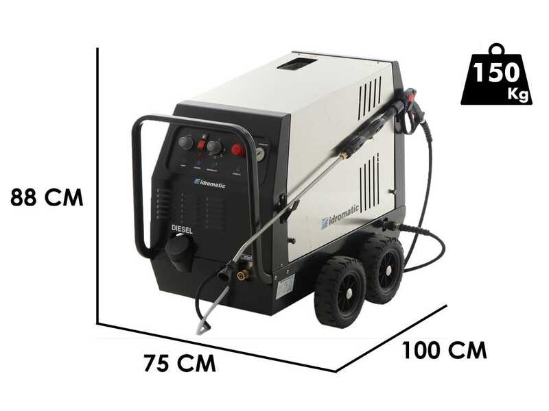Idromatic Astra 150.15 - idropulitrice ad acqua calda professionale - trifase - 150 bar - 900 lt/h