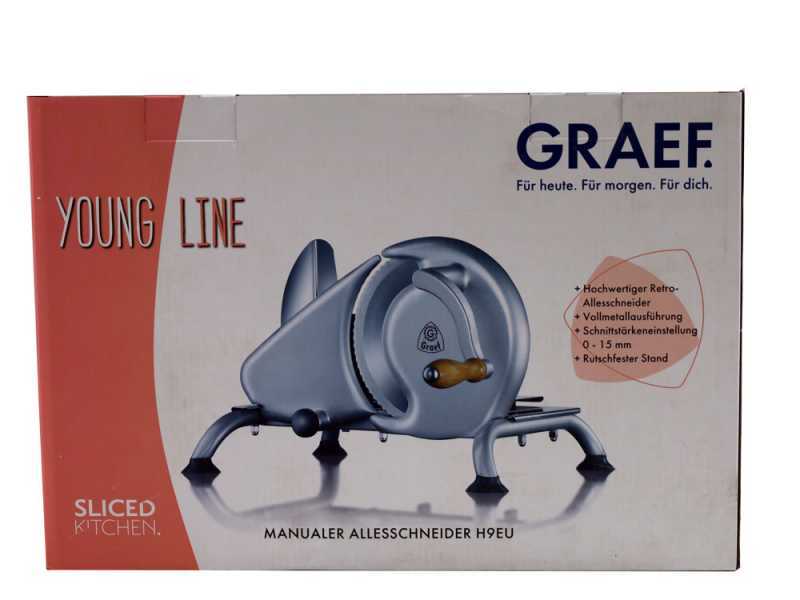 Graef H9 Rossa - Affettatrice manuale con lama da 190 mm