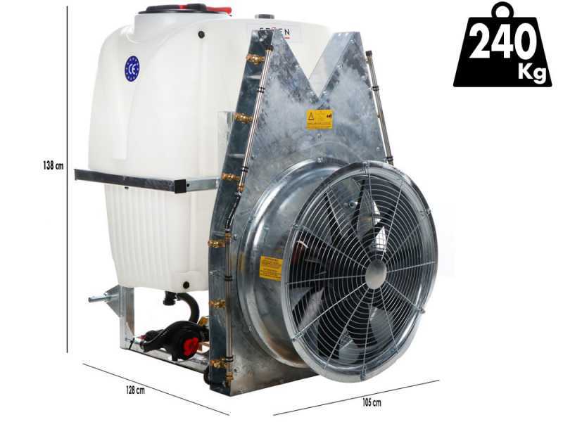 Seven Italy 400 - Atomizzatore portato a torre per irrorazione - Capacit&agrave; 400 L - Pompa APS 71