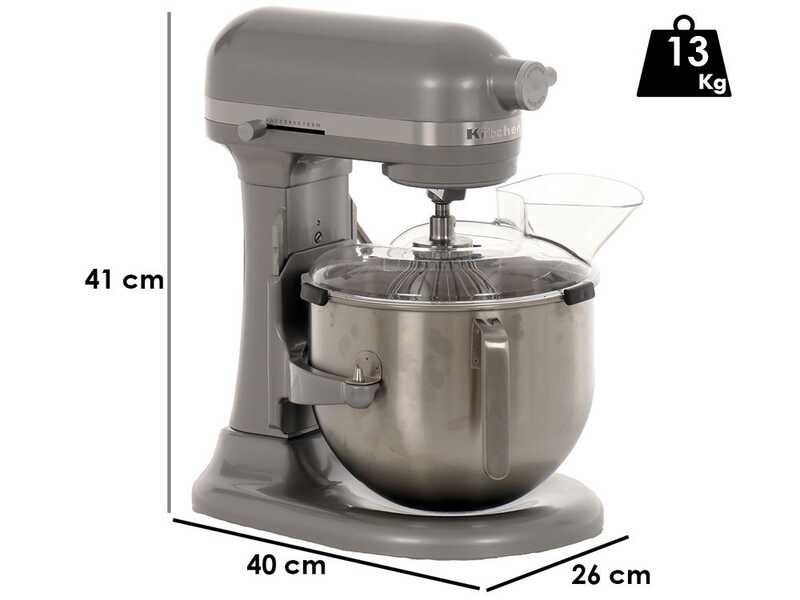 KitchenAid Heavy Duty 5KSM70JPX-ECU Silver - Impastatrice Planetaria