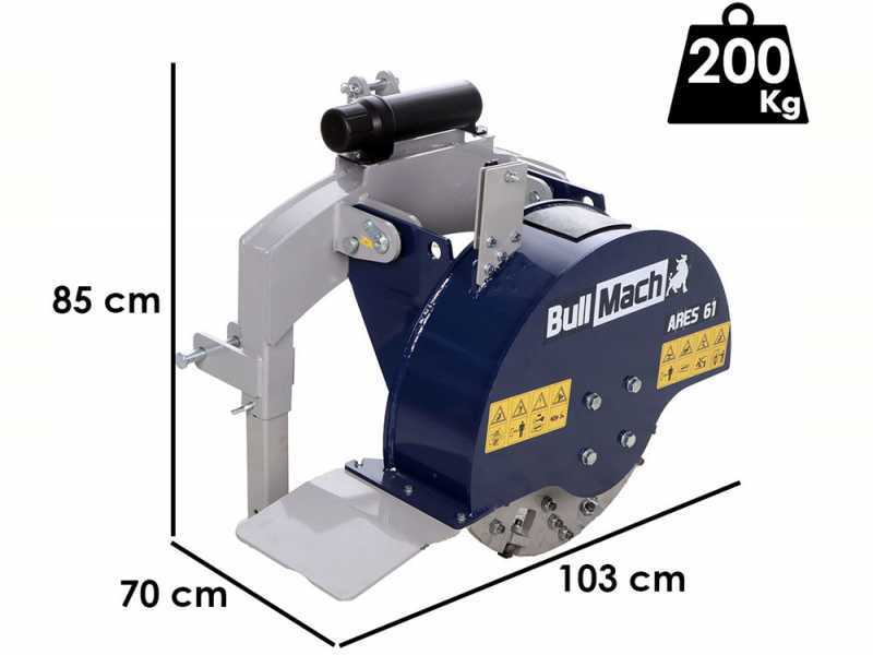 BullMach ARES 61 - Fresaceppi a trattore