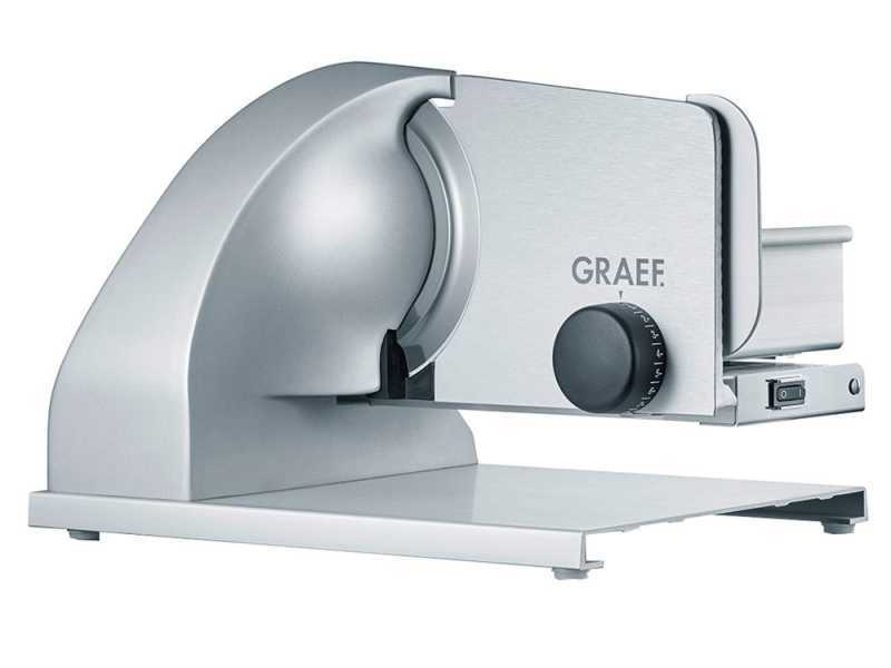 Graef SKS Line 900 Silver - Affettatrice a sbalzo 2 in 1 con affettaverdure - Lama da 190 mm
