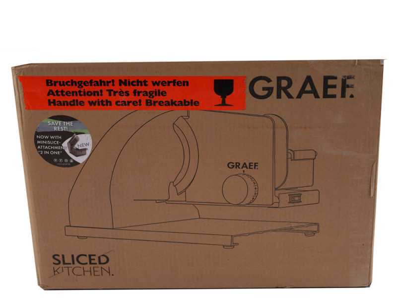 Graef SKS Line 900 Silver - Affettatrice a sbalzo 2 in 1 con affettaverdure - Lama da 190 mm
