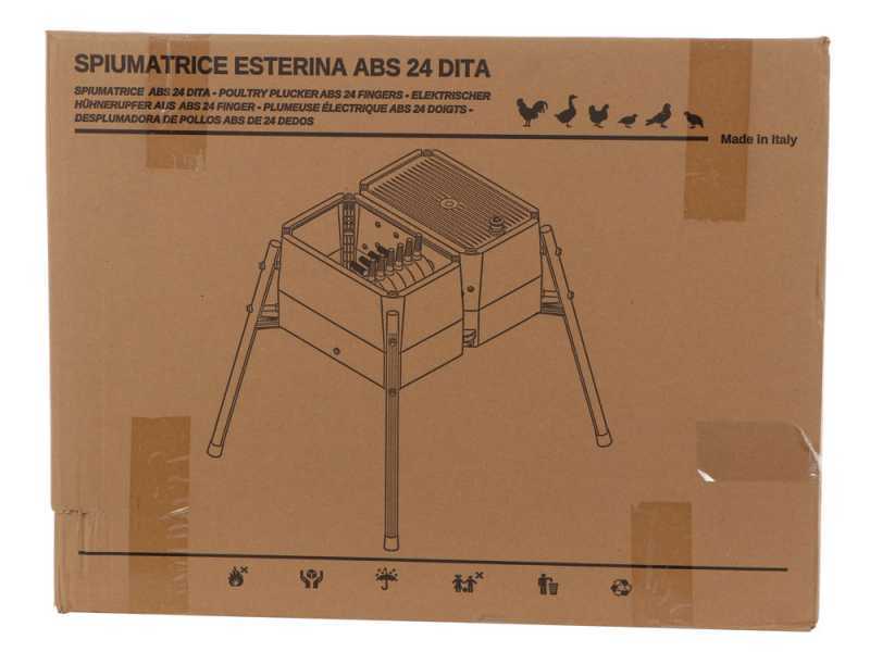 Novital Esterina 24 ditoni - Spiumatrice a rullo per piccoli avicoli
