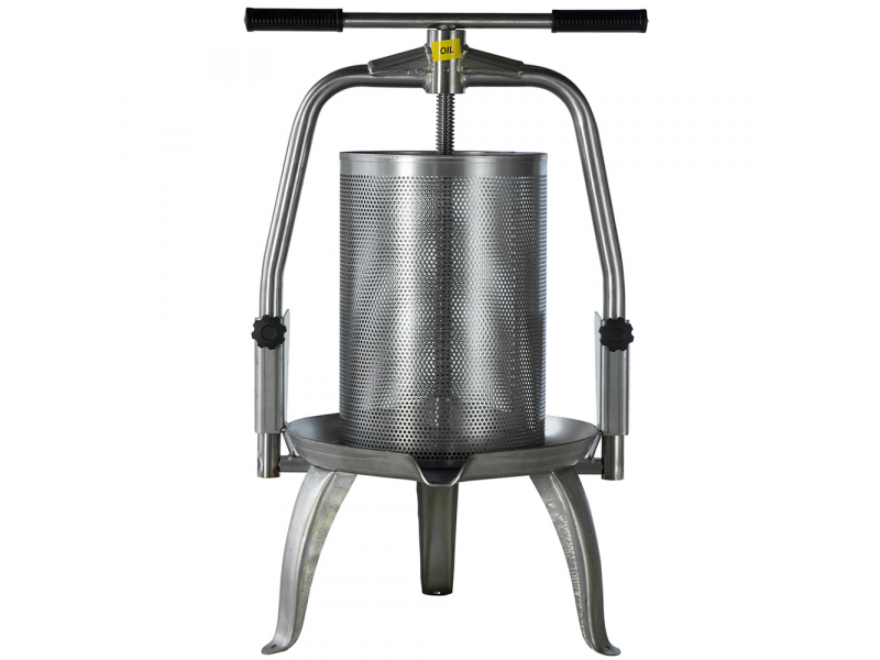 Baesso V30 Inox - Torchio a vite per frutta e verdura 30L - Gabbia in INOX