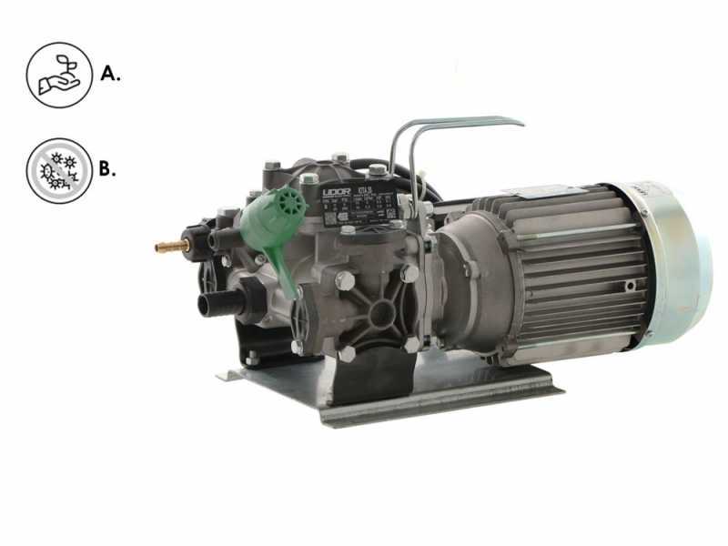 Udor Iota 20 hp1 - Motopompa elettrica per irrorazione - pompa con motore monofase