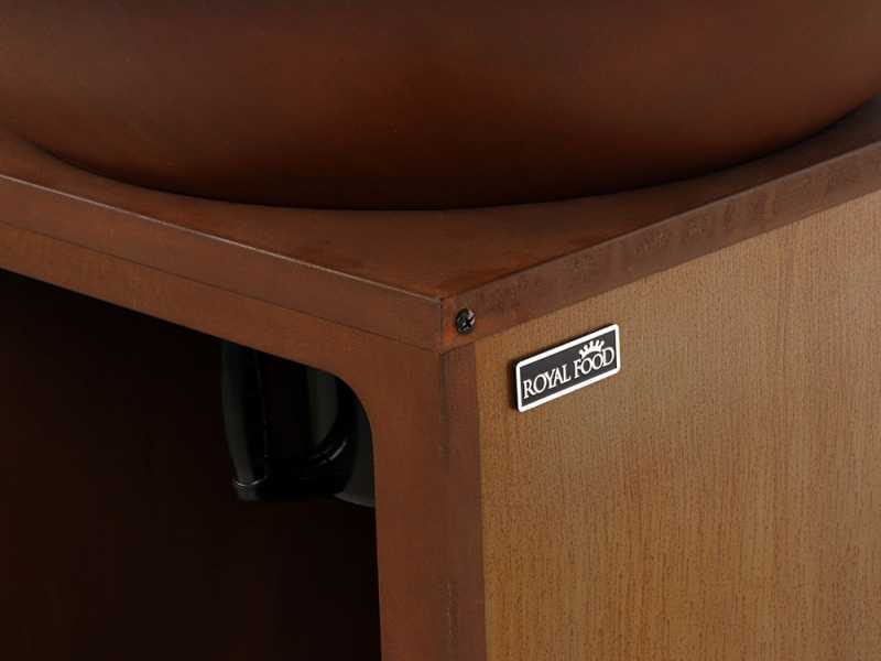 RoyalFood COR-4000 - Barbecue a legna e carbone in Corten
