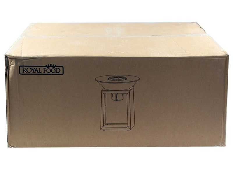 RoyalFood COR-4000 - Barbecue a legna e carbone in Corten