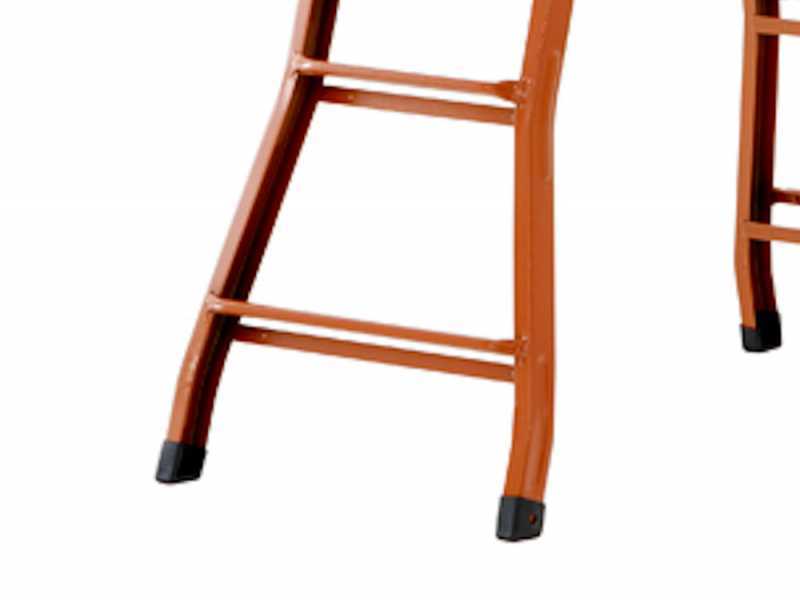 Gierre Peppina A0050, 2x9 gradini, 4.28 m - Scala in acciaio telescopica - Altezza stimata operativa 5.20 m