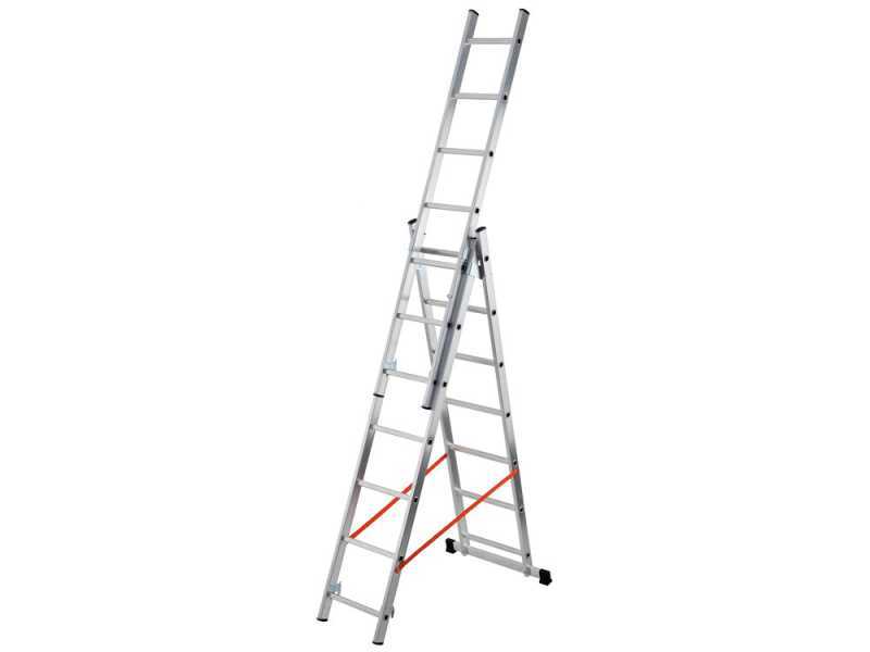 Gierre Modula AL410, 3x8 gradini, 4.83 m - Scala in alluminio - Altezza stimata operativa 5.69 m