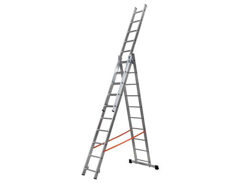 Gierre Modula AL420, 3x10 gradini, 5.97 m - Scala in alluminio - Altezza stimata operativa 6.97 m