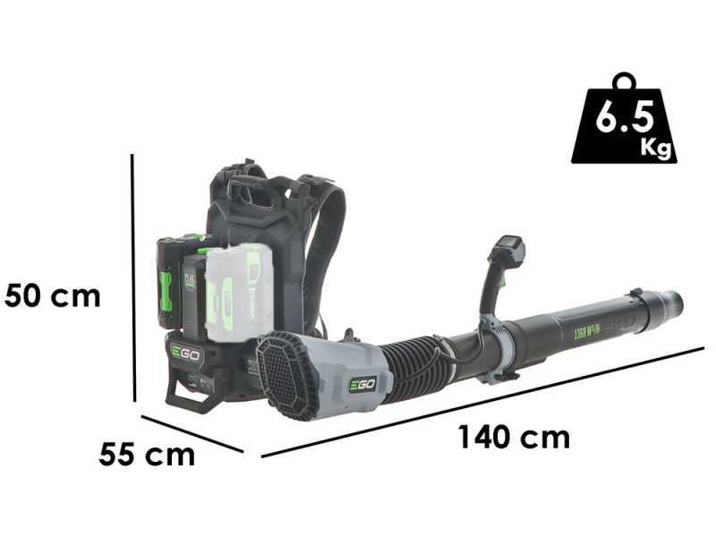 EGO LBP8000E - Soffiatore a batteria a zaino 56V 5Ah