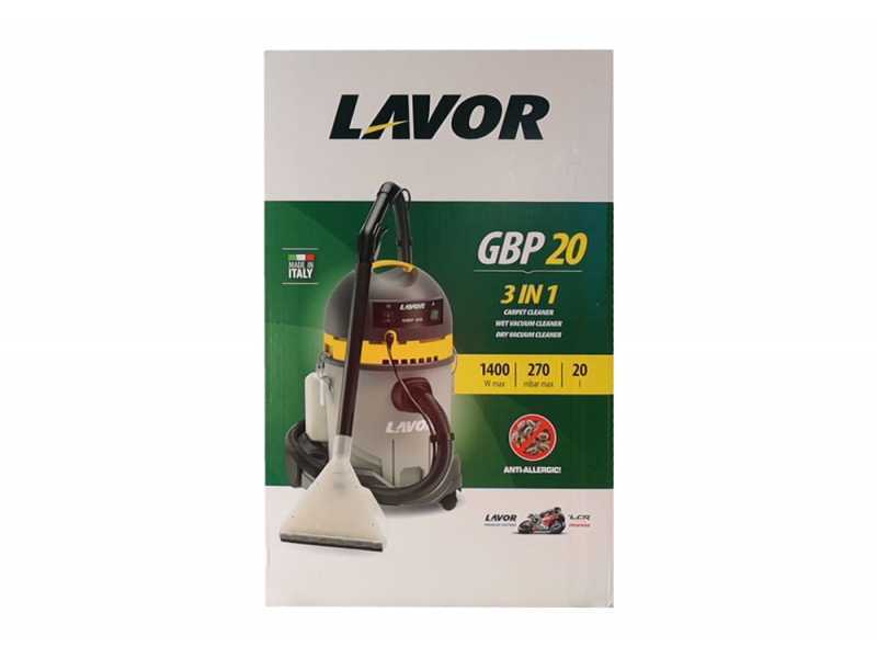 Lavor GBP 20 - Aspiratore lava moquette tessuti tappezzerie a iniezione/estrazione