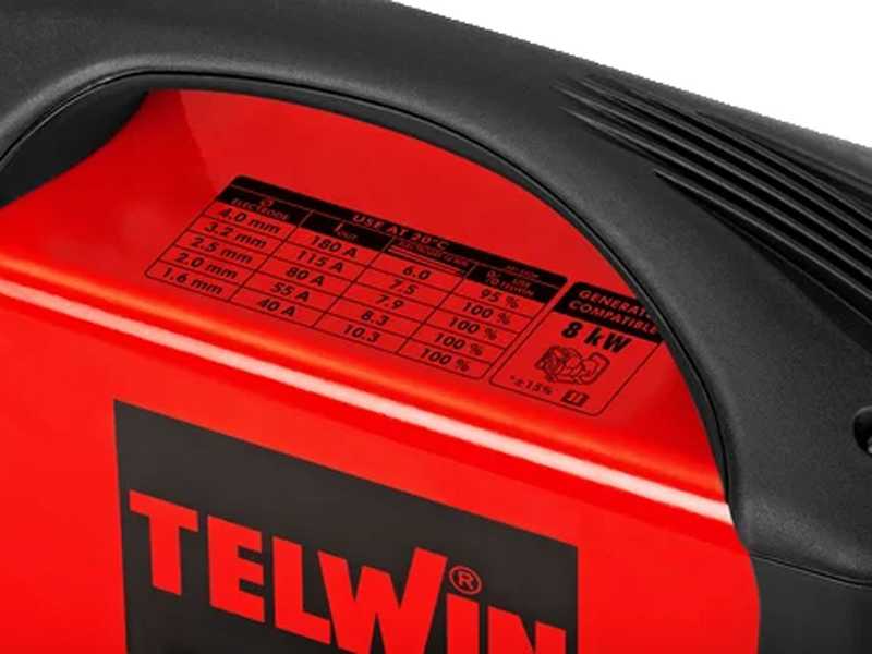 Telwin Tecnica 211/S ACX - Saldatrice Inverter (MMA, TIG) + Kit, corrente continua (DC)