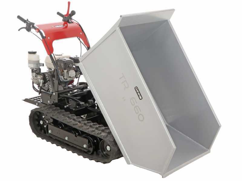 GINKO TR 660 - Motocarriola cingolata cassone dumper - Portata 500Kg