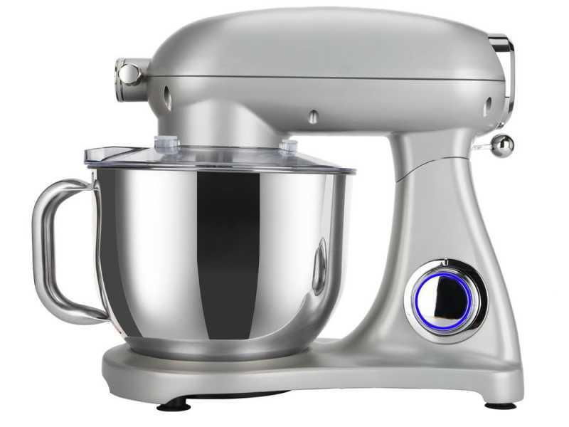 DCG KM1510S 7l - Impastatrice planetaria - Vasca acciaio 7 litri - Multi attrezzo a sgancio rapido