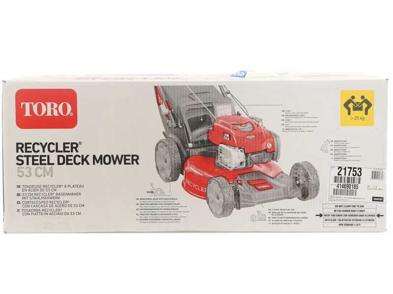 TORO Recycler S53VST - Tagliaerba a scoppio semovente - Motore B&amp;S 675EXI