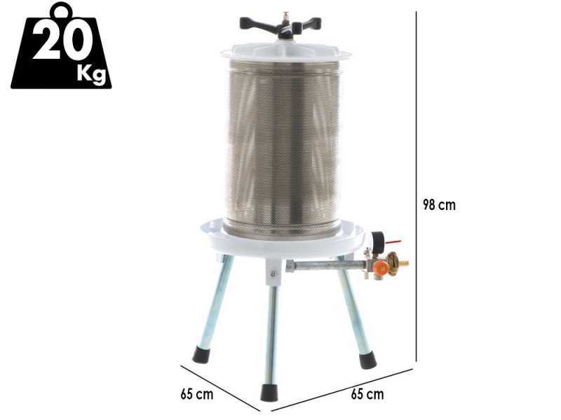 Enotecnica Pillan Carezza - Idropressa per frutta 40 L - Vasca in INOX