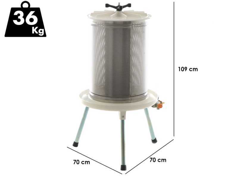 Enotecnica Pillan Garda - Idropressa per frutta 80 L - Vasca in INOX