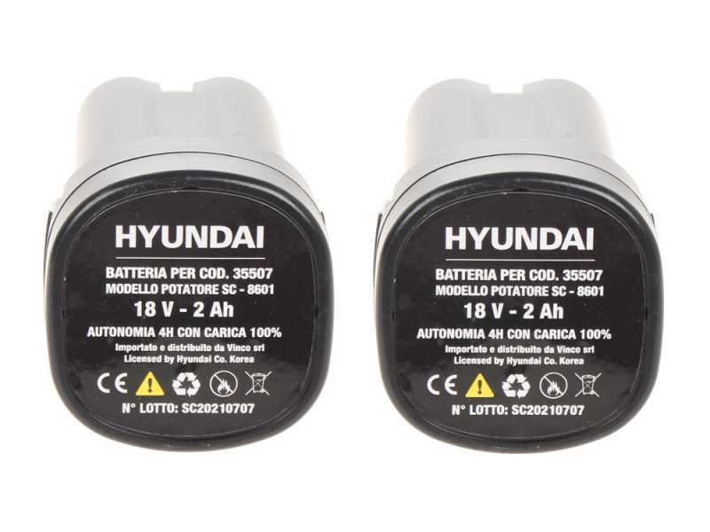 Hyundai SC-8601- Forbice elettrica da potatura - 2x 18V 2Ah