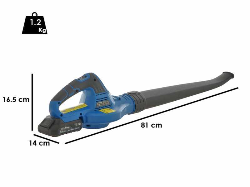 Hyundai LCGB777-1 - Soffiatore a batteria a mano - SENZA BATTERIA E CARICABATTERIA