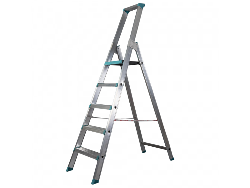 Sicos Maxima, 5 gradini, 1.82 mt - Scalandrino in alluminio con cavalletto