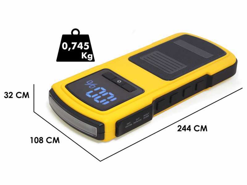 Intec i-Starter 3.6 - Avviatore d'emergenza e caricabatterie - alimentatore 12 V