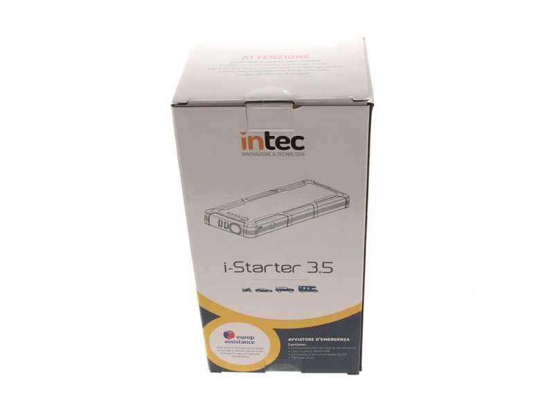 Intec i-Starter 3.6 - Avviatore d'emergenza e caricabatterie - alimentatore 12 V